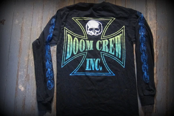 BLACK LABEL SOCIETY - Doom Crew Inc- Unisex Long Sleeve Shirt. Printed Two Sides-Size S